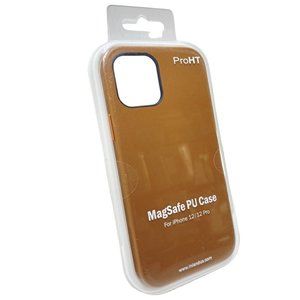 iPhone MagSafe PU Case Pro HT iPhone 12/12 Pro Brown Brand New